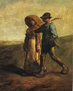 Jean Francois Millet Going to work oil painting artist